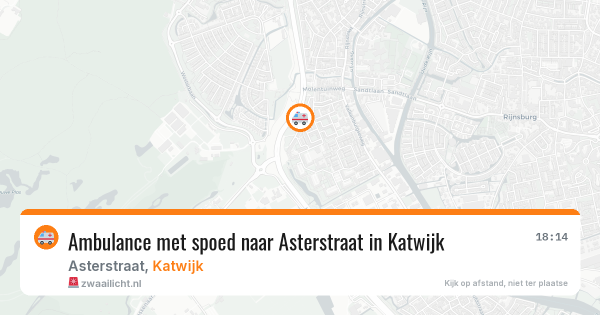 Ambulance met spoed naar Asterstraat in Katwijk — 29 jun 2026