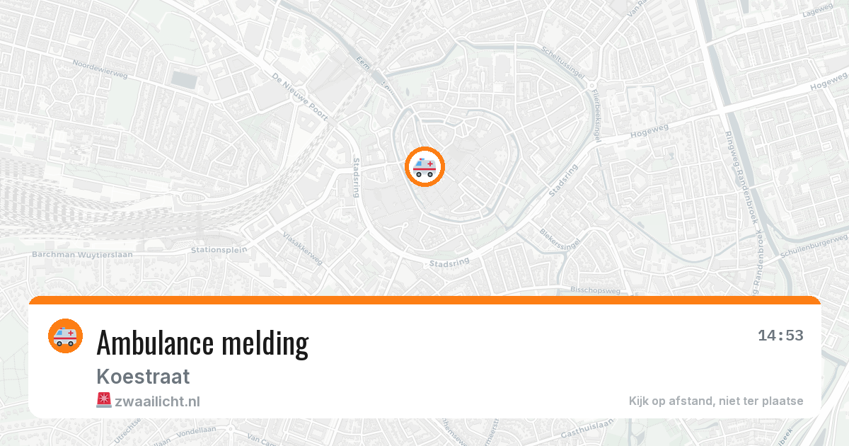 Ambulance melding — 13 mei 2026