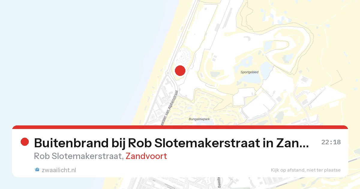 Buitenbrand bij Rob Slotemakerstraat in Zandvoort — 26 aug 2026