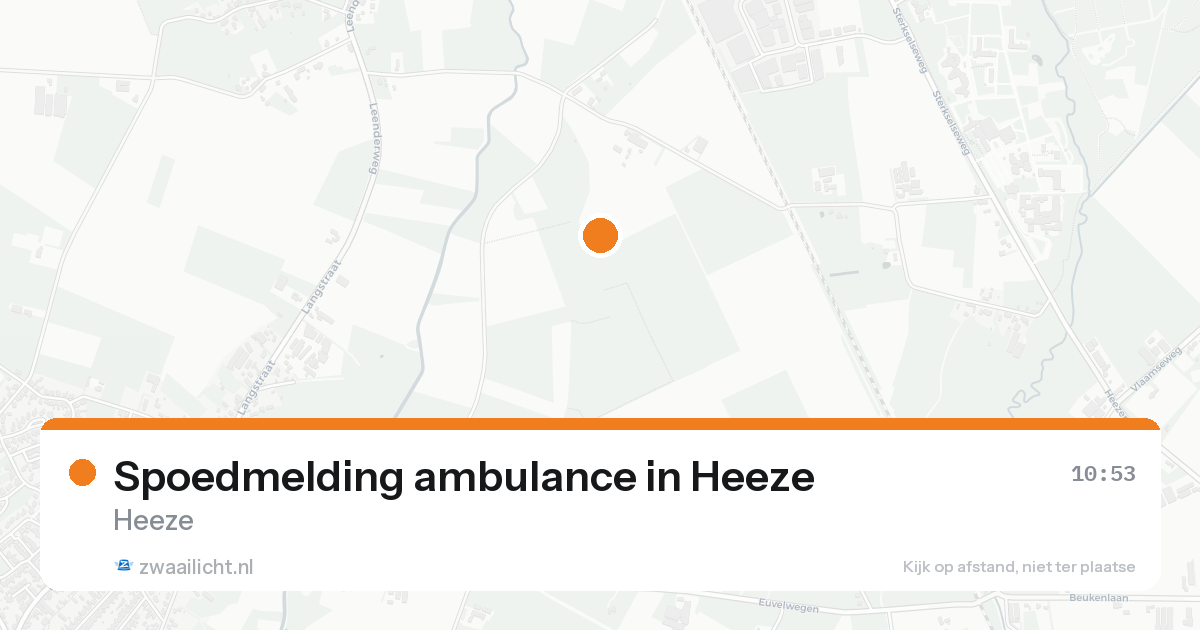 Spoedmelding ambulance in Heeze — 27 jun 2026