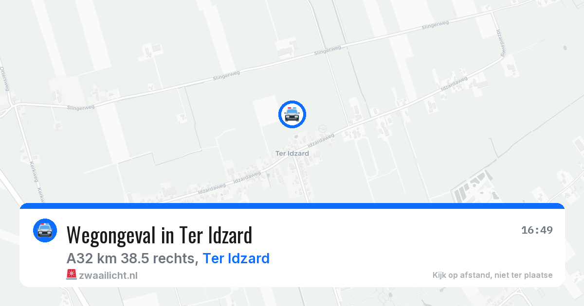 Wegongeval in Ter Idzard — 29 mei 2026