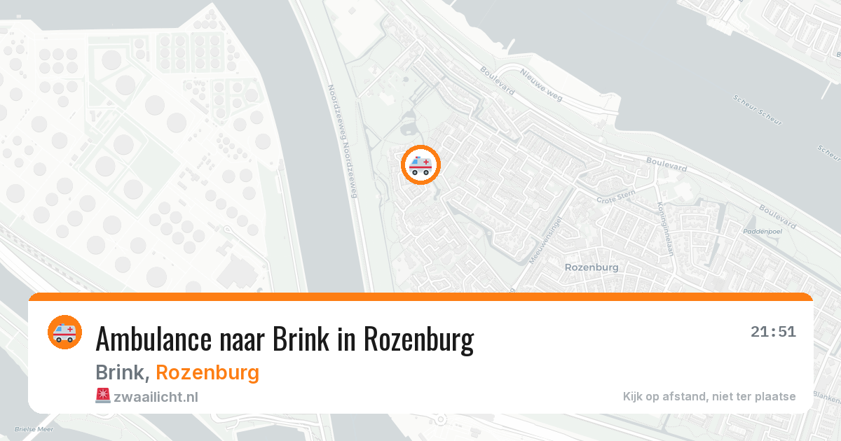 Ambulance naar Brink in Rozenburg — 29 mei 2026