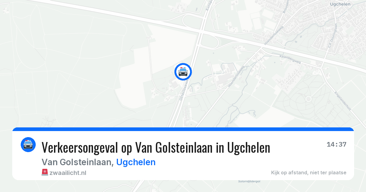 Verkeersongeval op Van Golsteinlaan in Ugchelen — 18 jun 2026