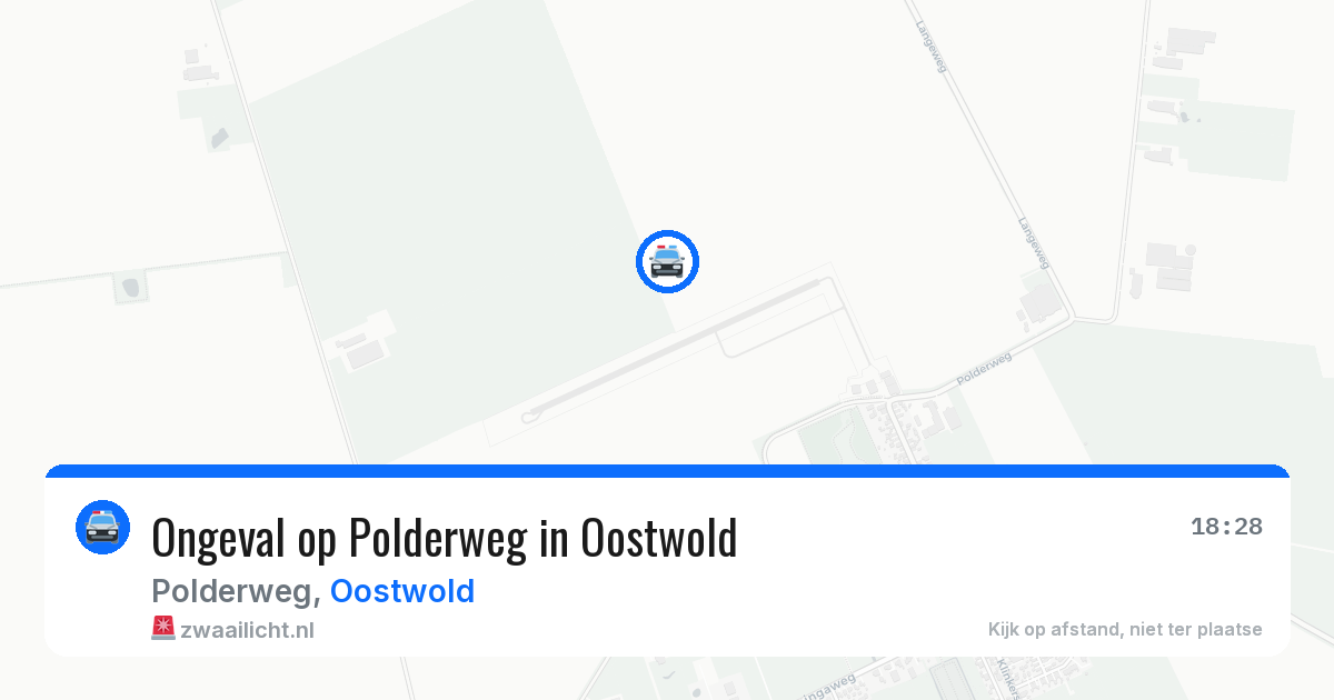 Ongeval op Polderweg in Oostwold — 30 apr 2026