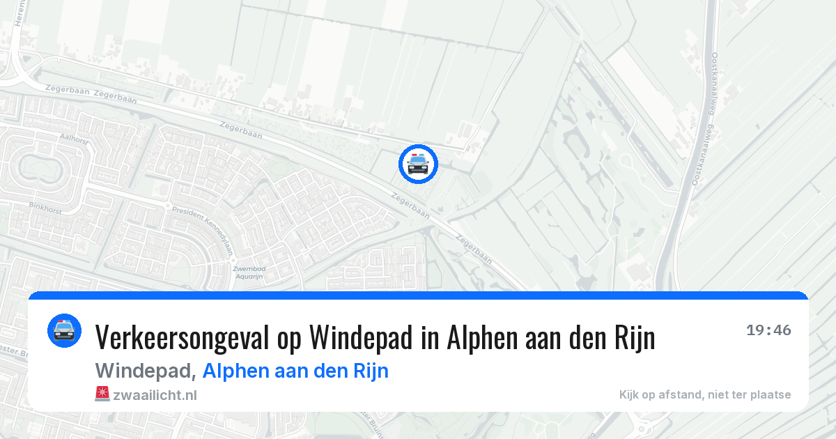 Verkeersongeval op Windepad in Alphen aan den Rijn — 7 jul 2026