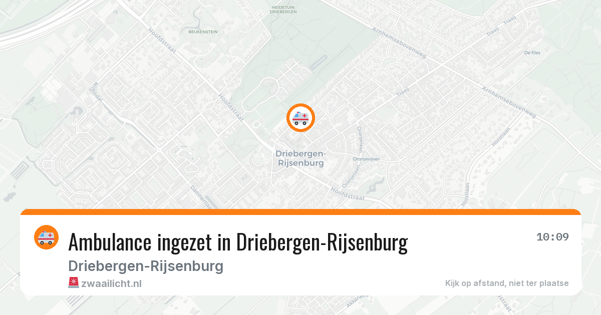 Ambulance ingezet in Driebergen-Rijsenburg — 11 jun 2026