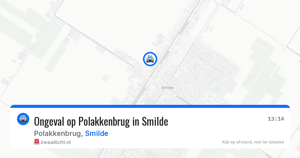 Ongeval op Polakkenbrug in Smilde — 26 jun 2026