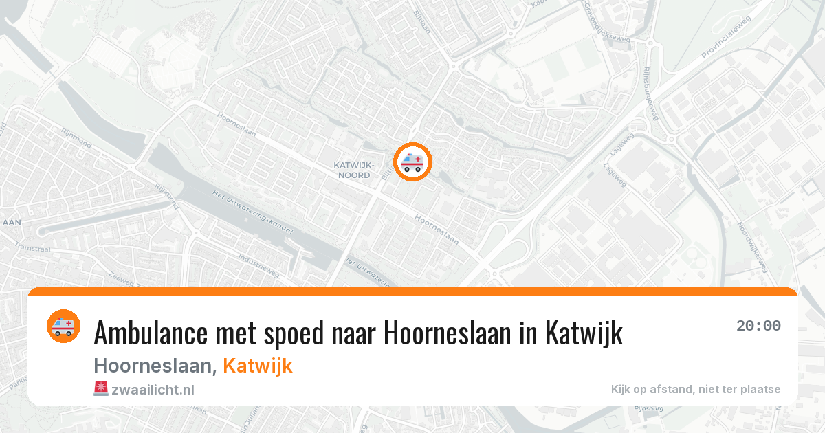Ambulance met spoed naar Hoorneslaan in Katwijk — 21 jan 2026