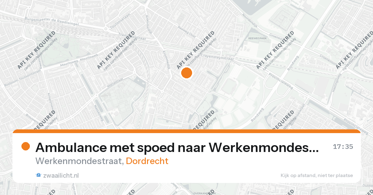 Ambulance met spoed naar Werkenmondestraat in Dordrecht — 1 apr 2026