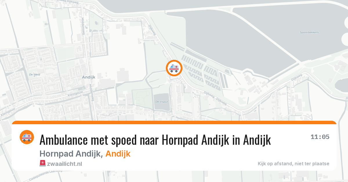 Ambulance met spoed naar Hornpad Andijk in Andijk — 24 mei 2026