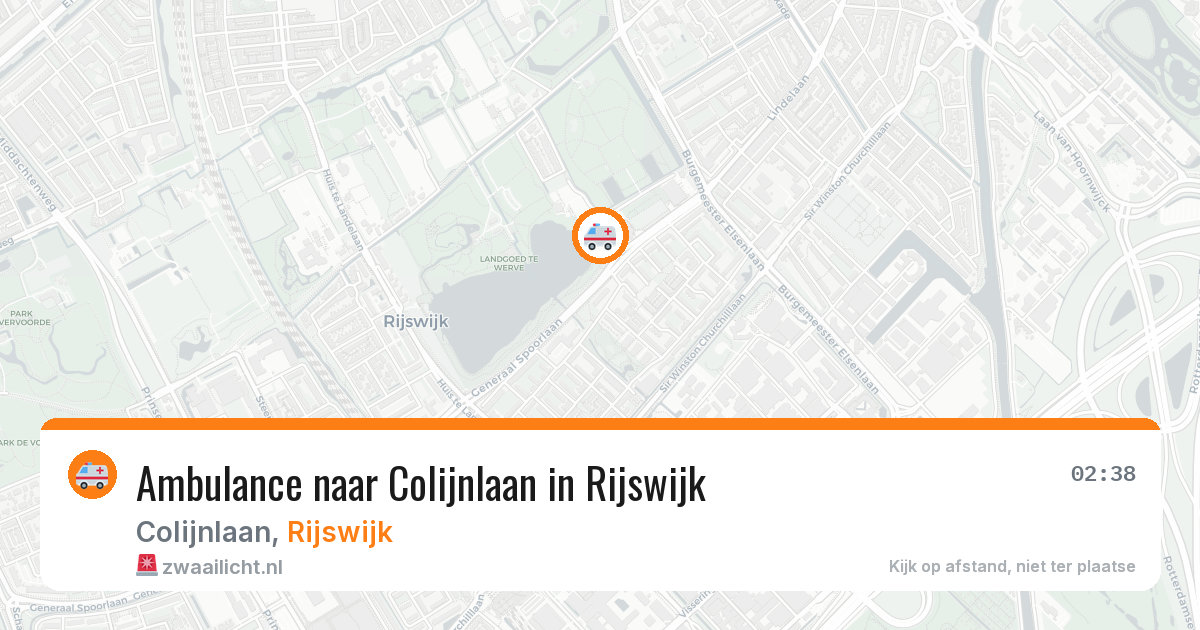 Ambulance naar Colijnlaan in Rijswijk — 7 mei 2026