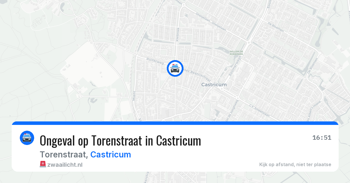 Ongeval op Torenstraat in Castricum — 10 jun 2026