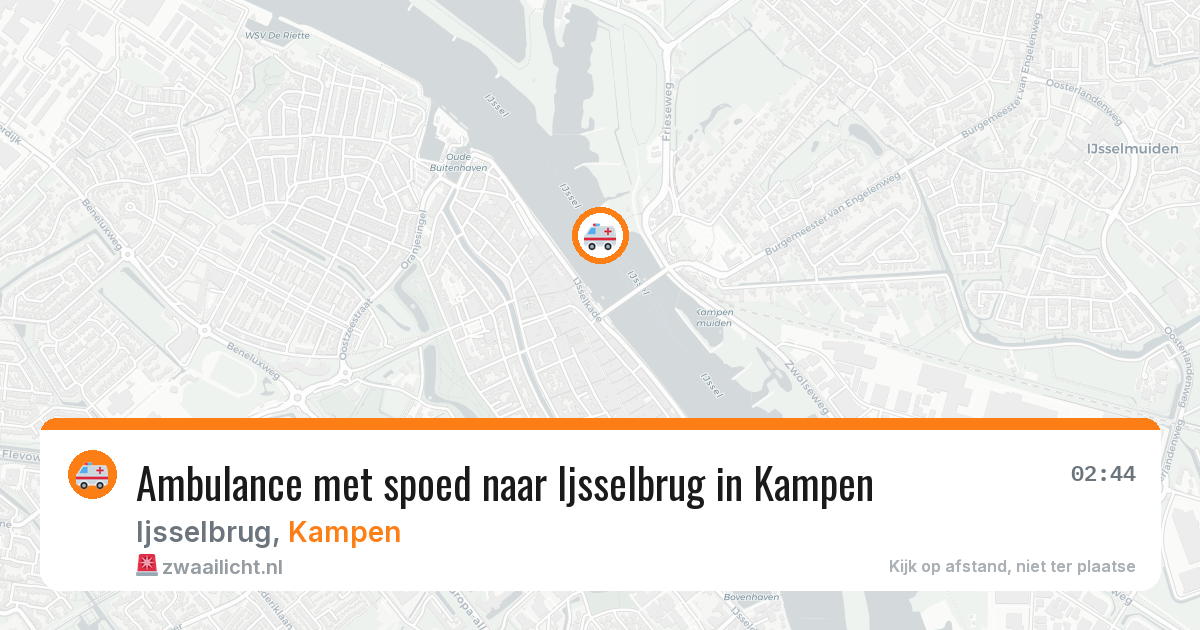 Ambulance met spoed naar Ijsselbrug in Kampen — 31 jul 2026