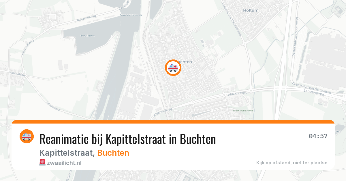 Reanimatie bij Kapittelstraat in Buchten — 11 jul 2026
