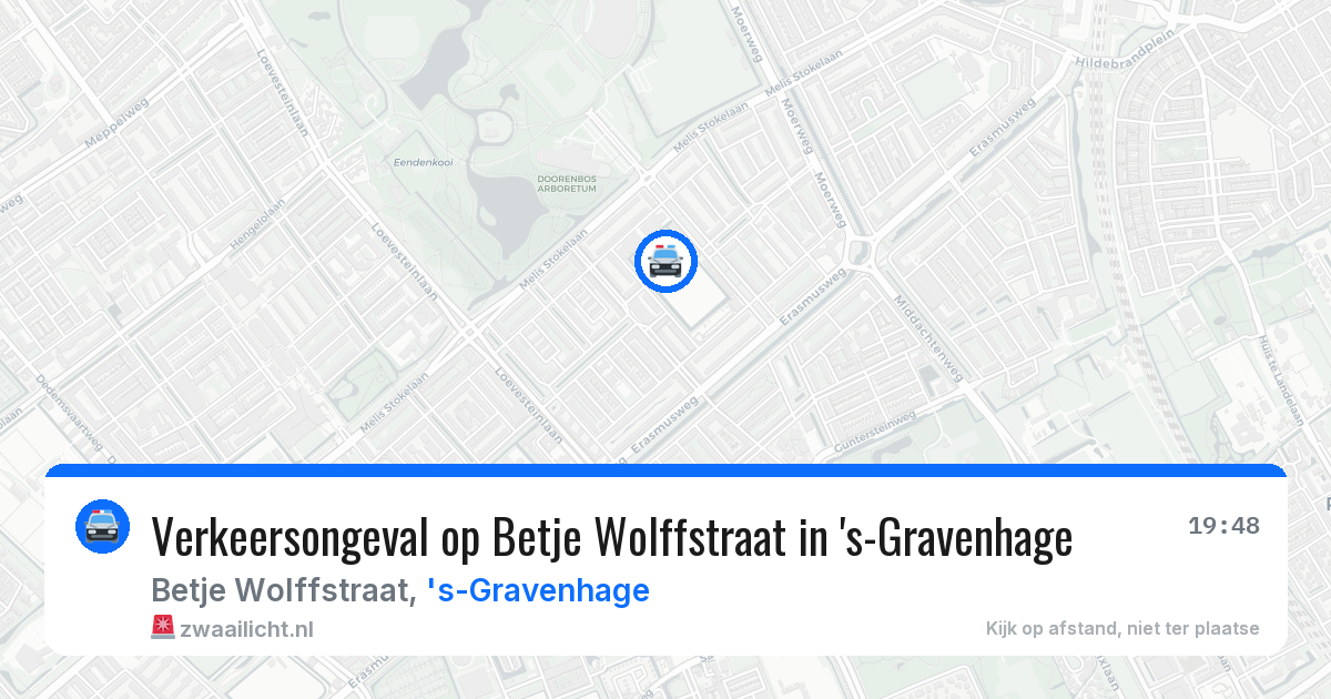 Verkeersongeval op Betje Wolffstraat in 's-Gravenhage — 15 mei 2026