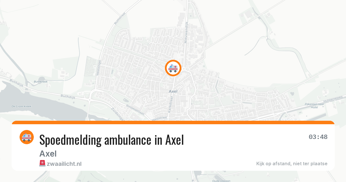 Spoedmelding ambulance in Axel — 14 jun 2026
