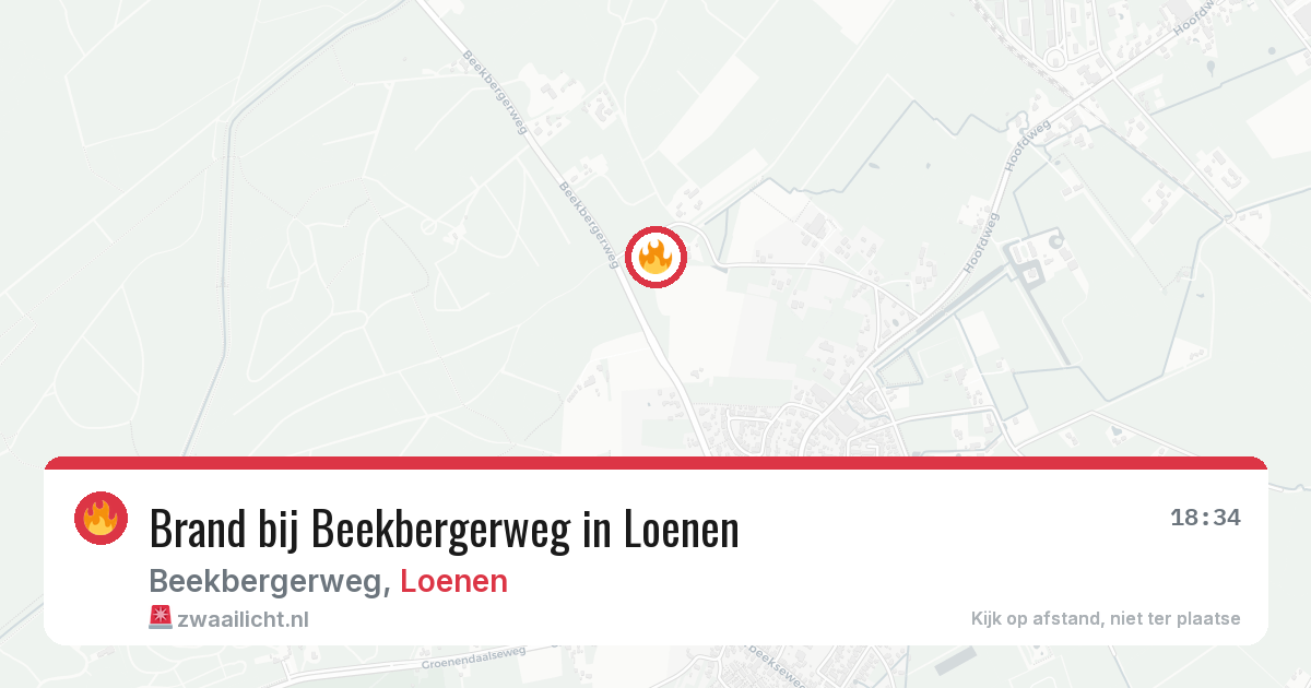 Brand bij Beekbergerweg in Loenen — 19 jun 2026