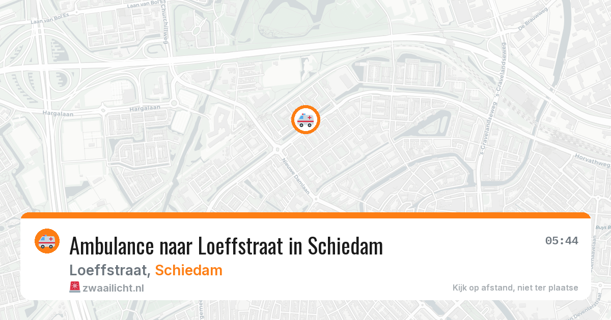 Ambulance naar Loeffstraat in Schiedam — 13 mei 2026