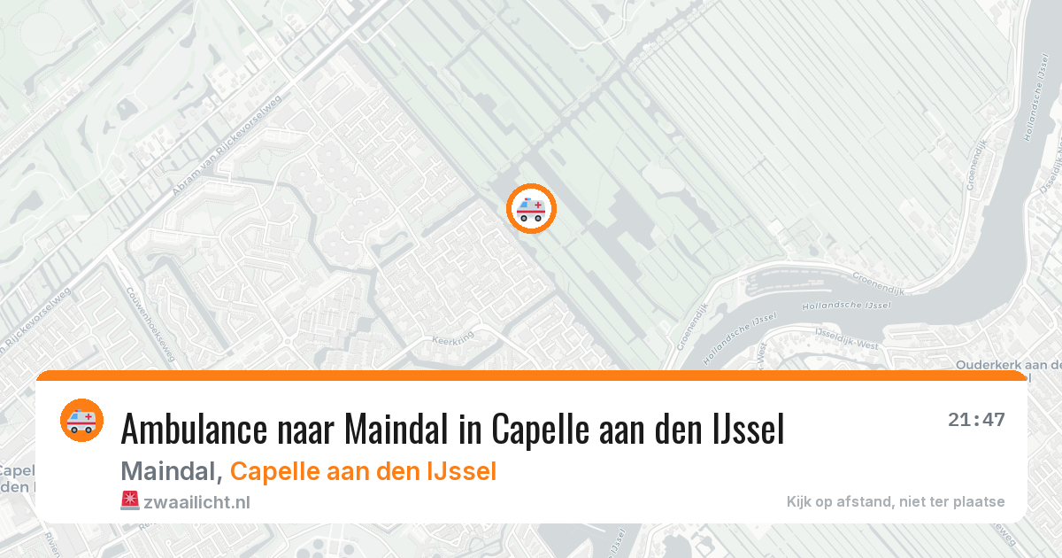Ambulance naar Maindal in Capelle aan den IJssel — 15 jun 2026