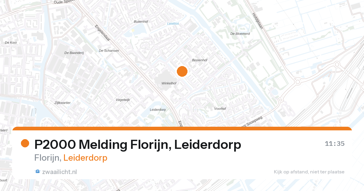 P2000 Melding Florijn, Leiderdorp — 7 mei 2026