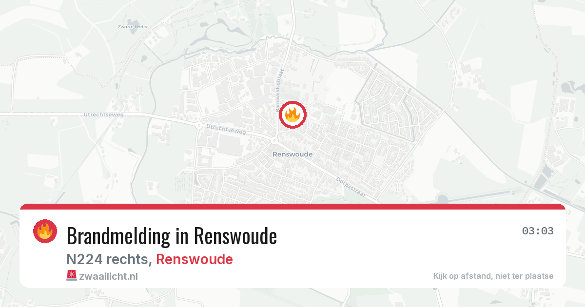 Brandmelding in Renswoude — 2 mei 2026