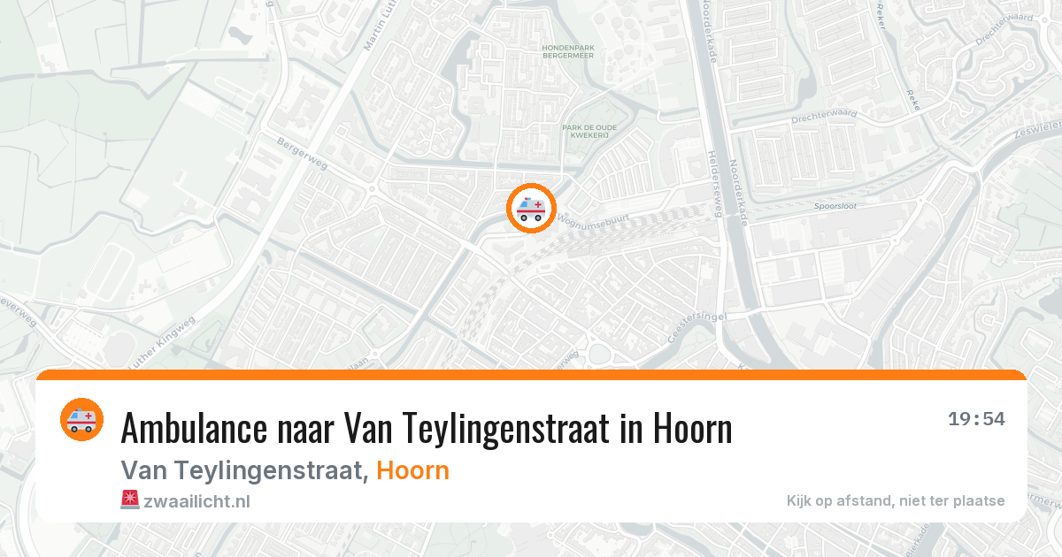 Ambulance naar Van Teylingenstraat in Hoorn — 14 mrt 2026