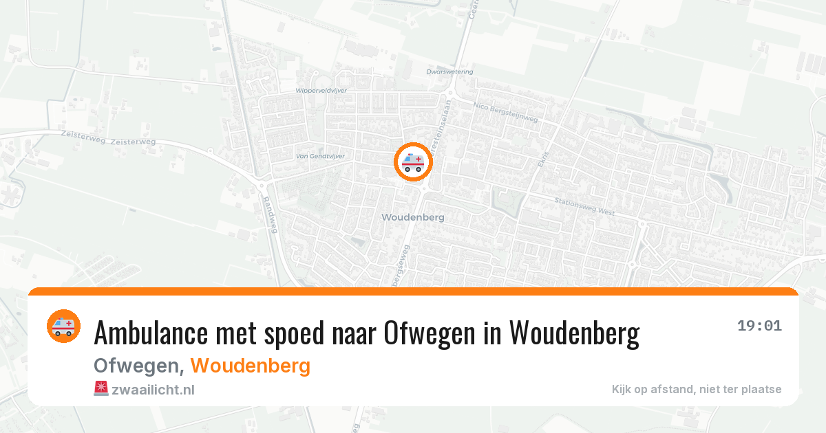 Ambulance met spoed naar Ofwegen in Woudenberg — 6 aug 2026