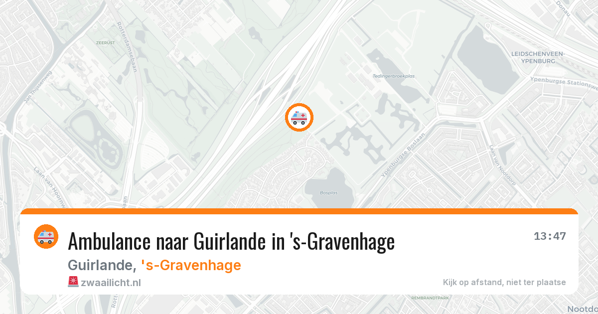Ambulance naar Guirlande in 's-Gravenhage — 28 jul 2026