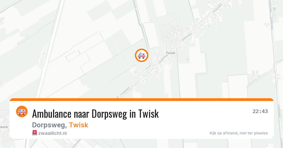 Ambulance naar Dorpsweg in Twisk — 24 mrt 2026