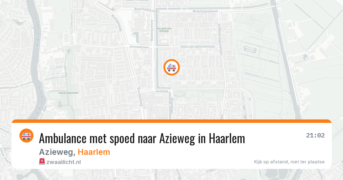 Ambulance met spoed naar Azieweg in Haarlem — 22 jan 2026