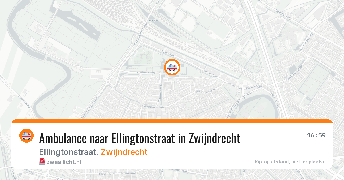 Ambulance naar Ellingtonstraat in Zwijndrecht — 17 mrt 2026
