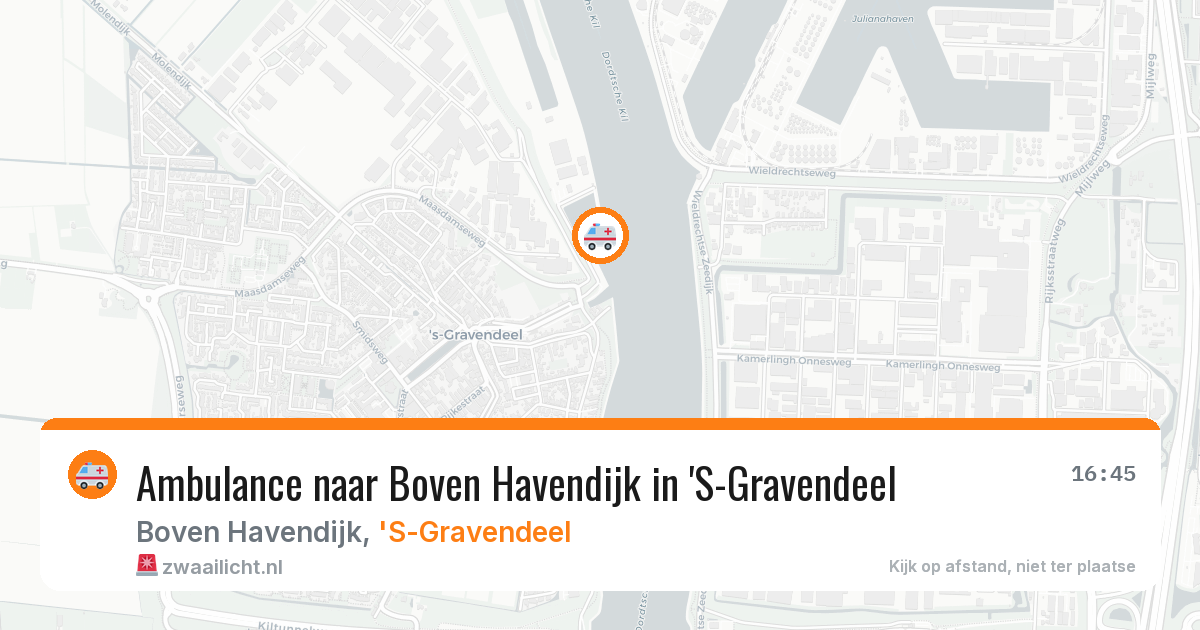Ambulance naar Boven Havendijk in 'S-Gravendeel — 15 jun 2026