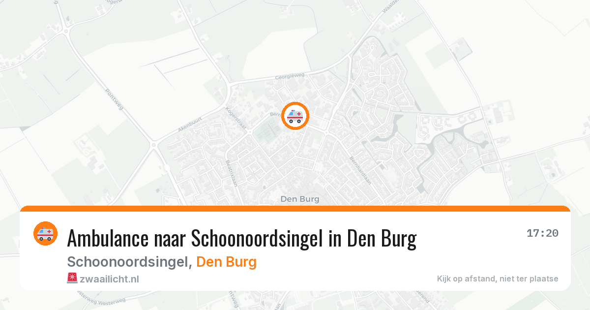 Ambulance naar Schoonoordsingel in Den Burg — 9 jun 2026