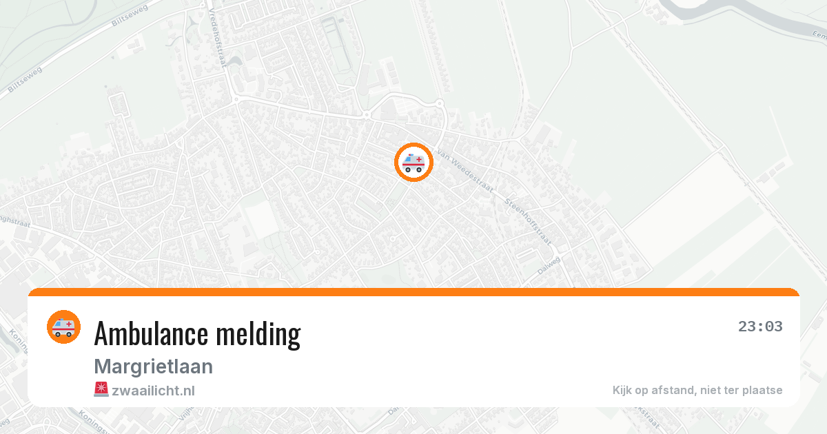 Ambulance melding — 20 mei 2026