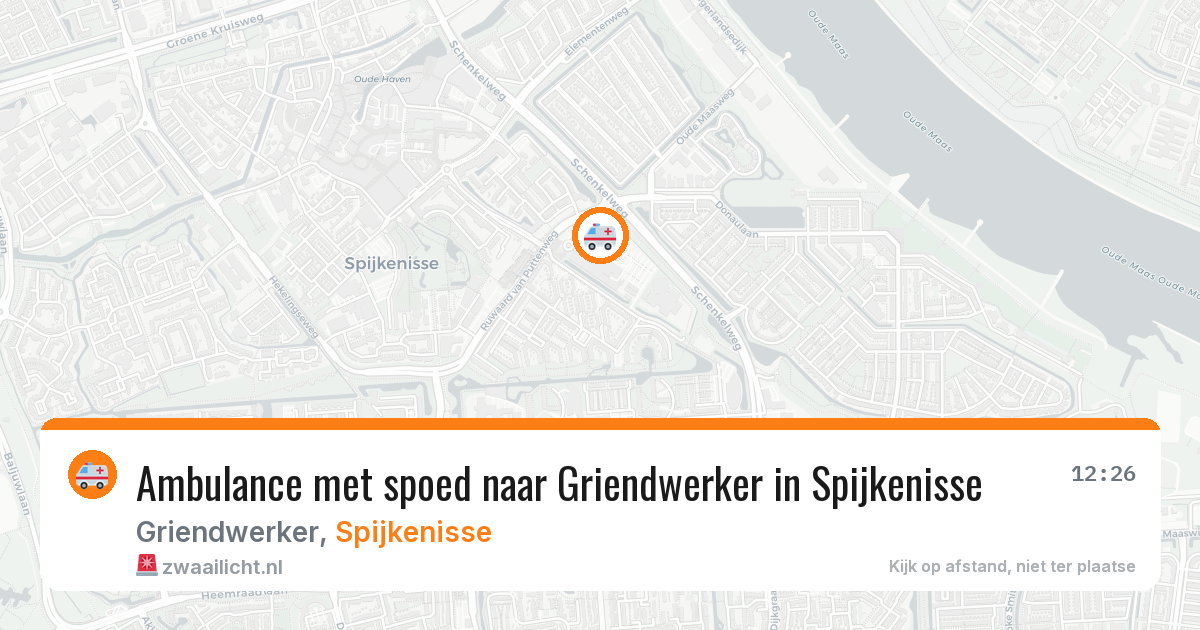 Ambulance met spoed naar Griendwerker in Spijkenisse — 7 jul 2026