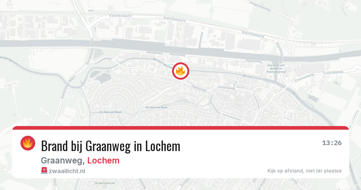 Brand bij Graanweg in Lochem — 29 jul 2026