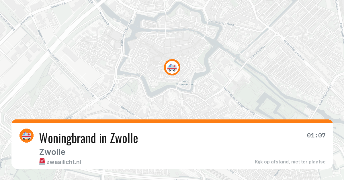 Woningbrand in Zwolle — 1 aug 2026