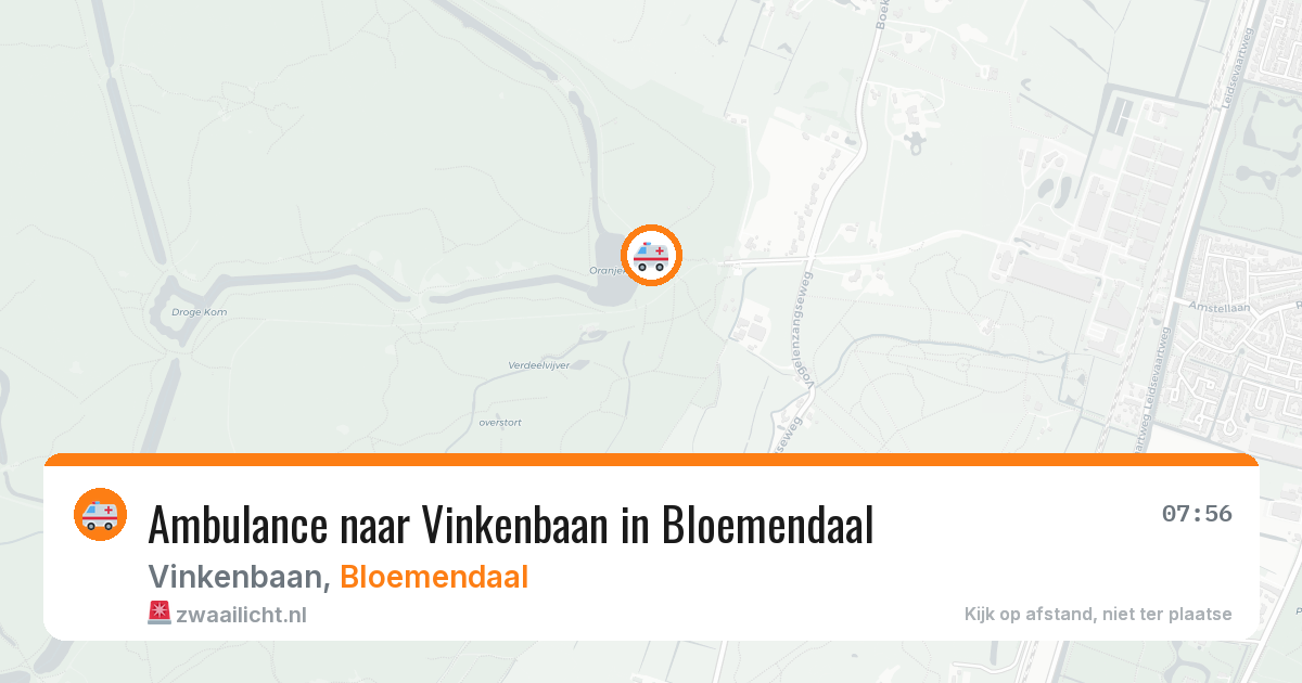 Ambulance naar Vinkenbaan in Bloemendaal — 10 jul 2026