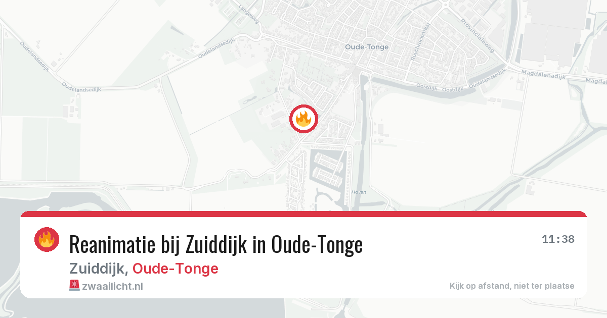 Reanimatie bij Zuiddijk in Oude-Tonge — 26 feb 2026