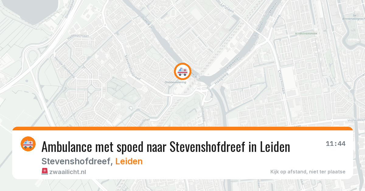 Ambulance met spoed naar Stevenshofdreef in Leiden — 31 jul 2026