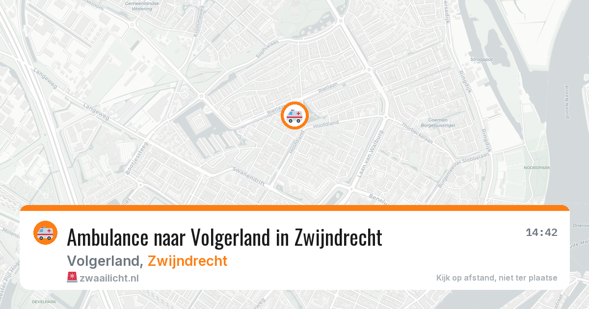 Ambulance naar Volgerland in Zwijndrecht — 5 jun 2026