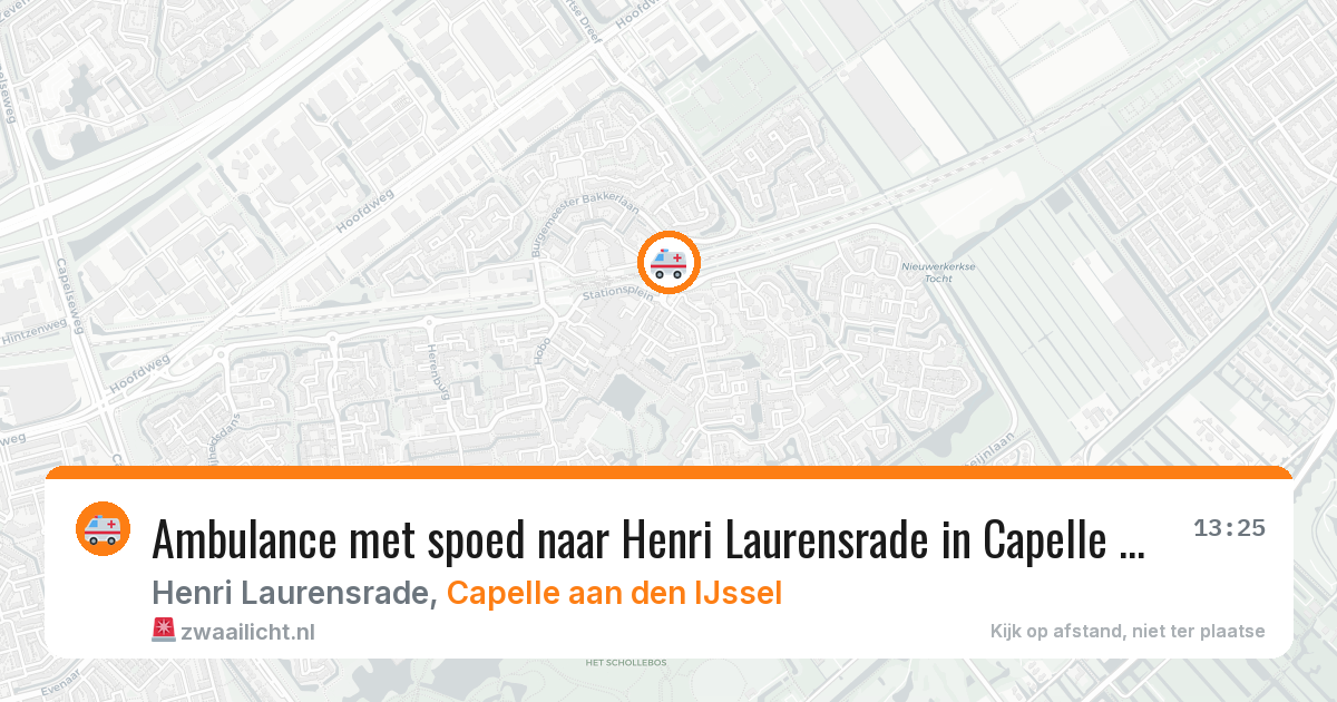 Ambulance met spoed naar Henri Laurensrade in Capelle aan den IJssel — 21 jun 2026