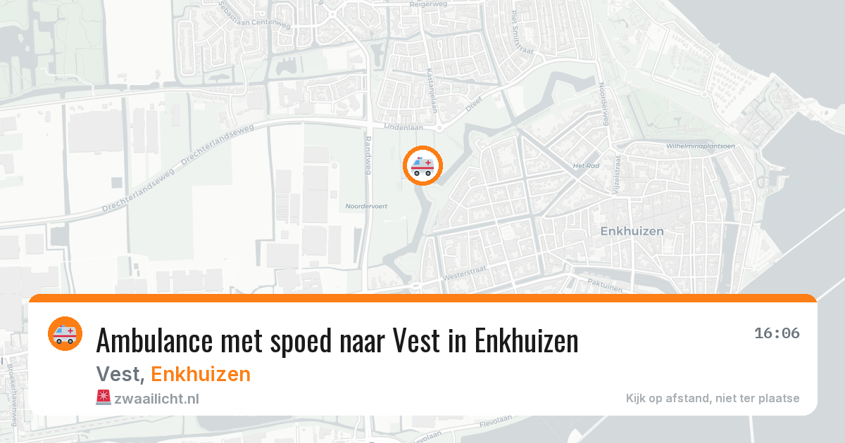 Ambulance met spoed naar Vest in Enkhuizen — 20 jan 2026