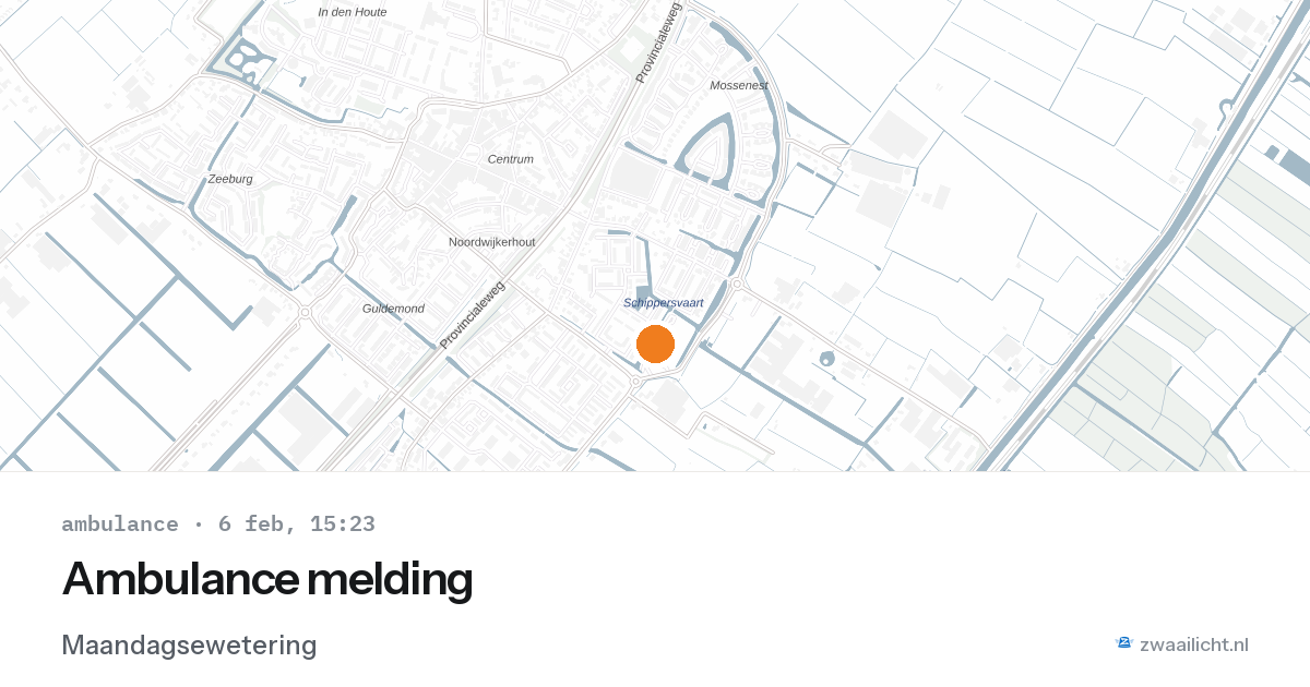 Ambulance melding — 6 feb 2026