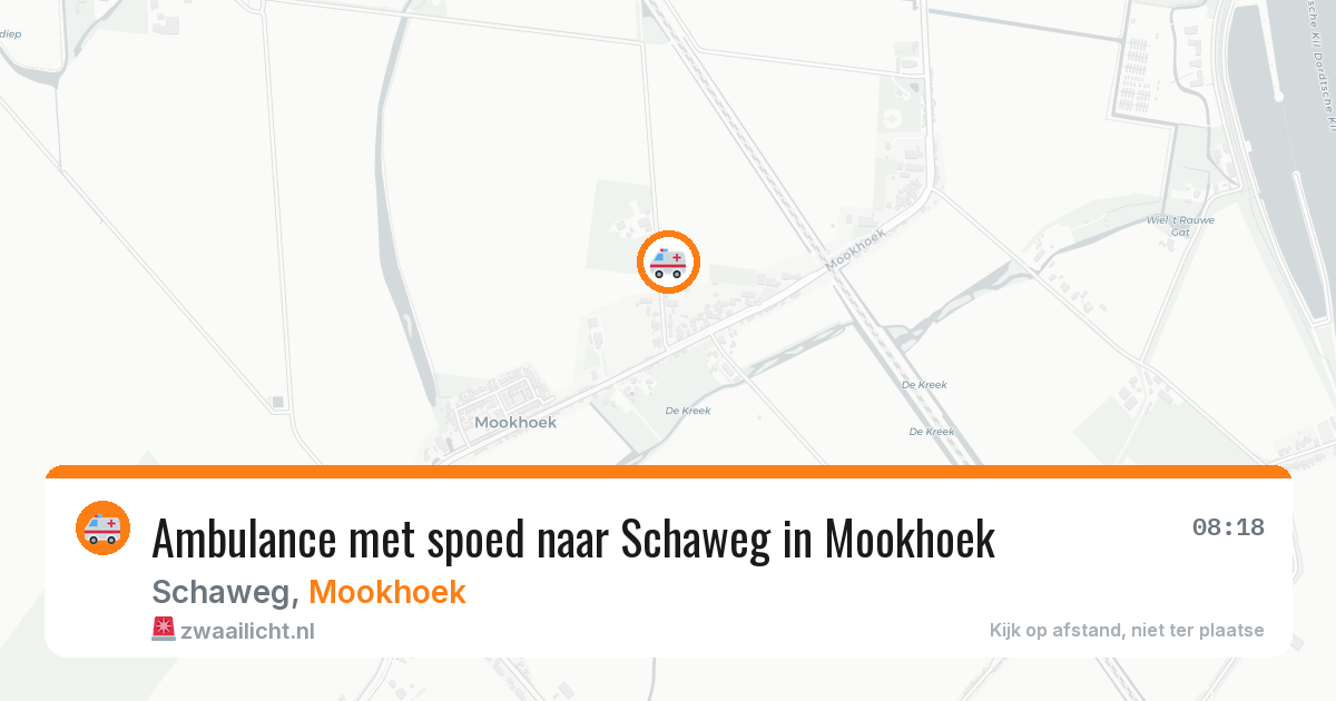 Ambulance met spoed naar Schaweg in Mookhoek — 23 feb 2026