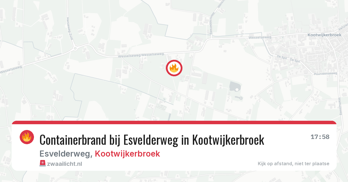 Containerbrand bij Esvelderweg in Kootwijkerbroek — 30 jun 2026