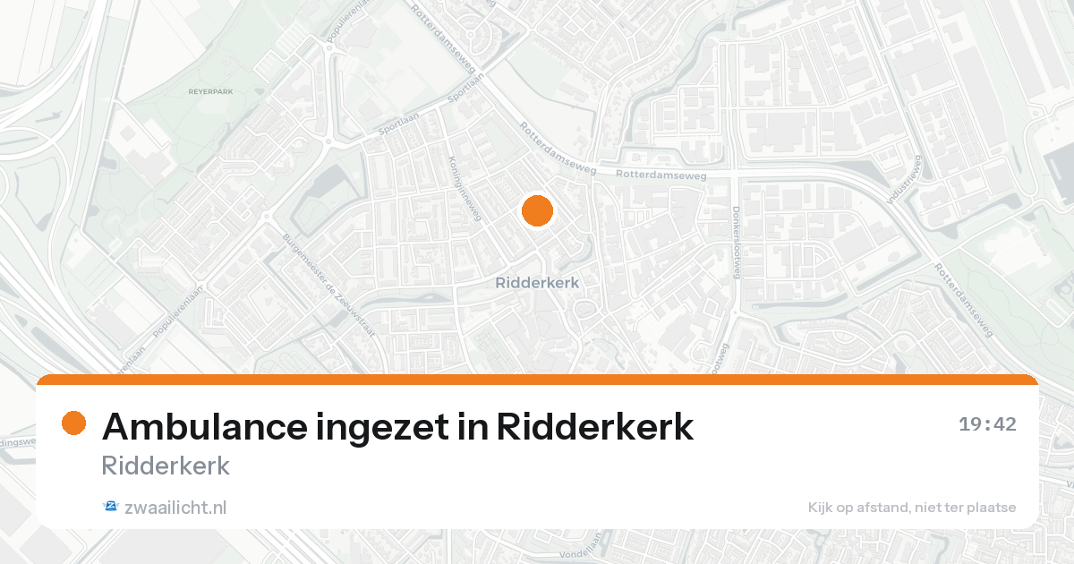Ambulance ingezet in Ridderkerk — 3 feb 2026
