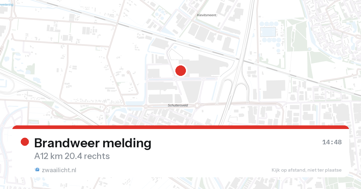 Brandweer melding — 8 mei 2026