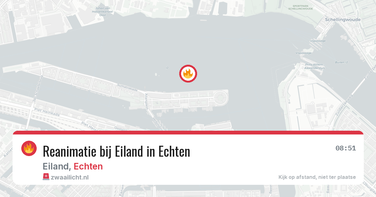 Reanimatie bij Eiland in Echten — 7 aug 2026