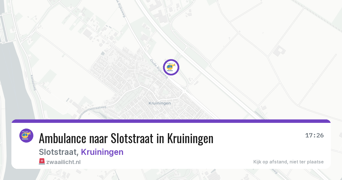 Ambulance naar Slotstraat in Kruiningen — 4 mrt 2026